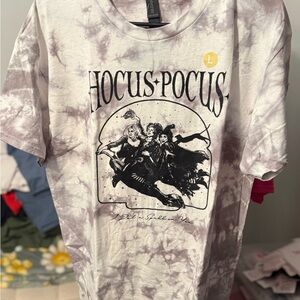 Gildan Hocus Pocus Tie-Dye Tee - White and Gray